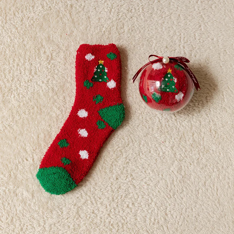 SantaSnuggle™ Plush Ball Socks