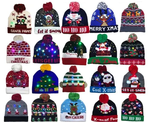 GlowMerry Christmas Beanie