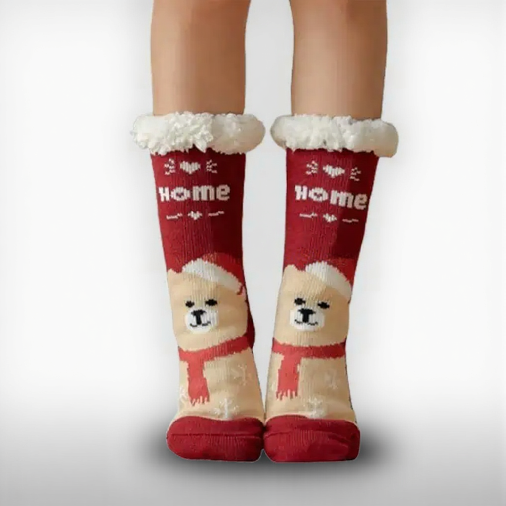Holiday Plush Comfort Socks