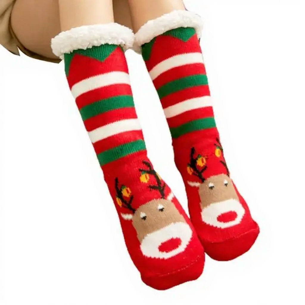 Holiday Plush Comfort Socks