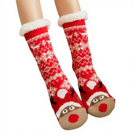 Holiday Plush Comfort Socks