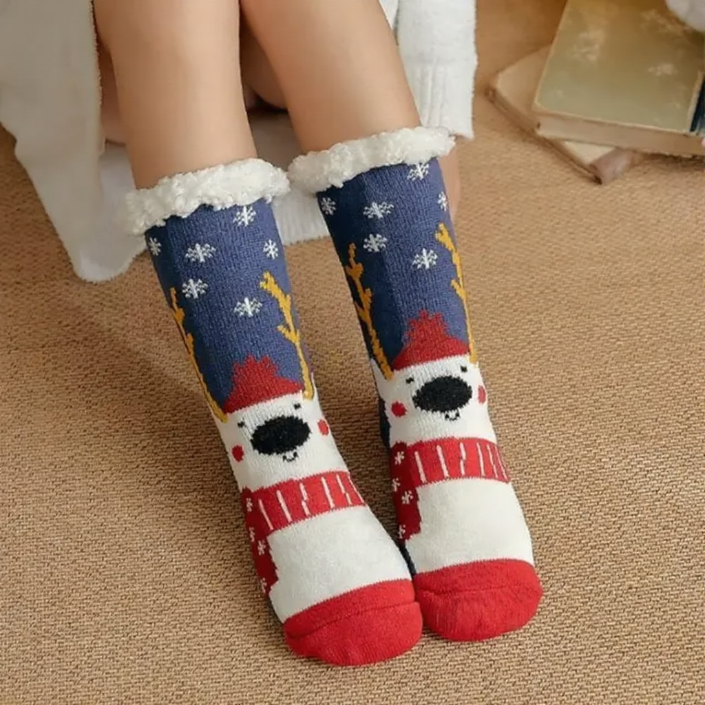 Holiday Plush Comfort Socks