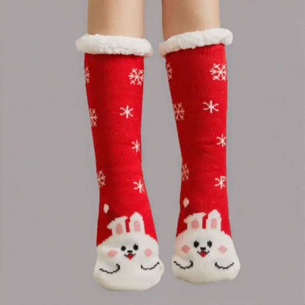 Holiday Plush Comfort Socks