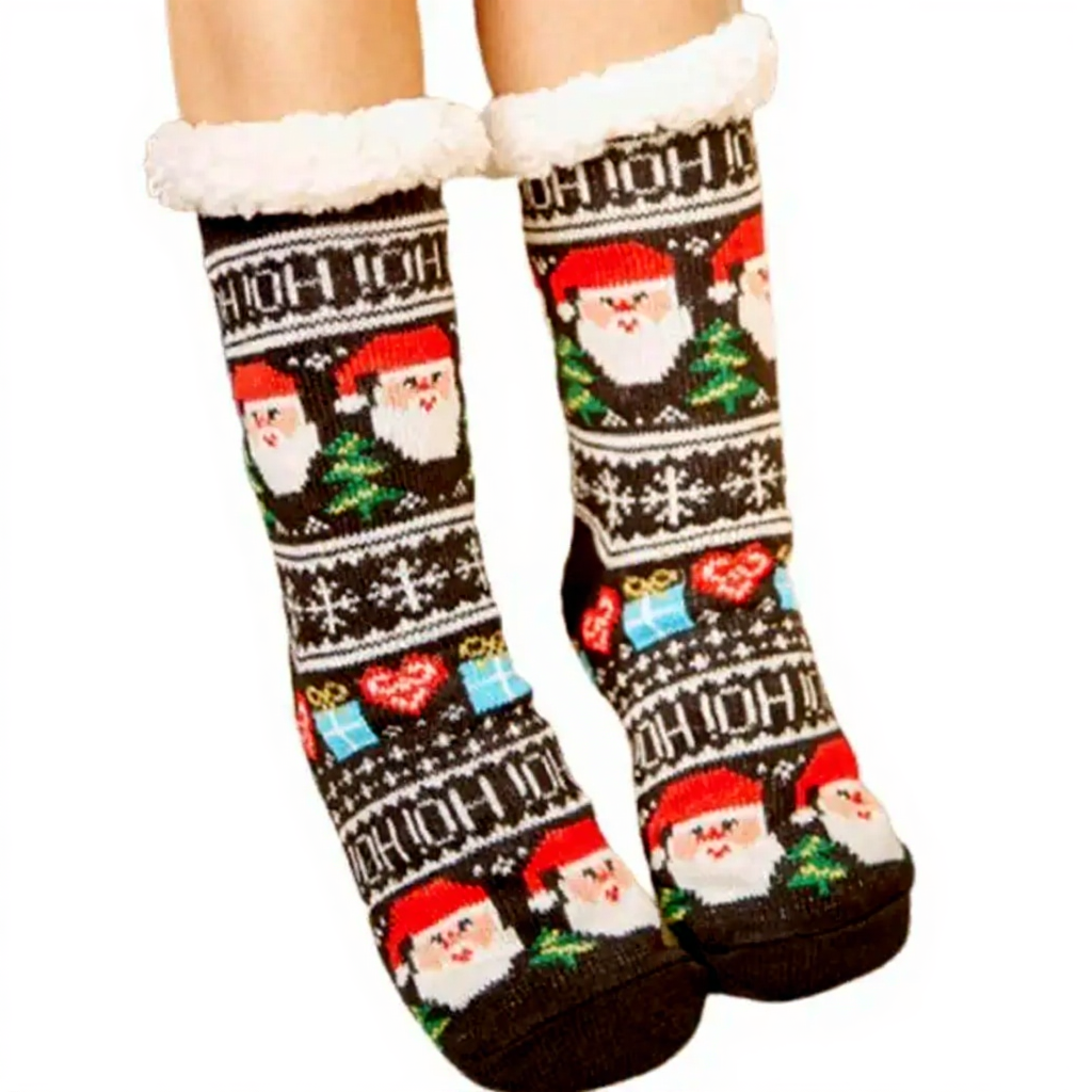 Holiday Plush Comfort Socks