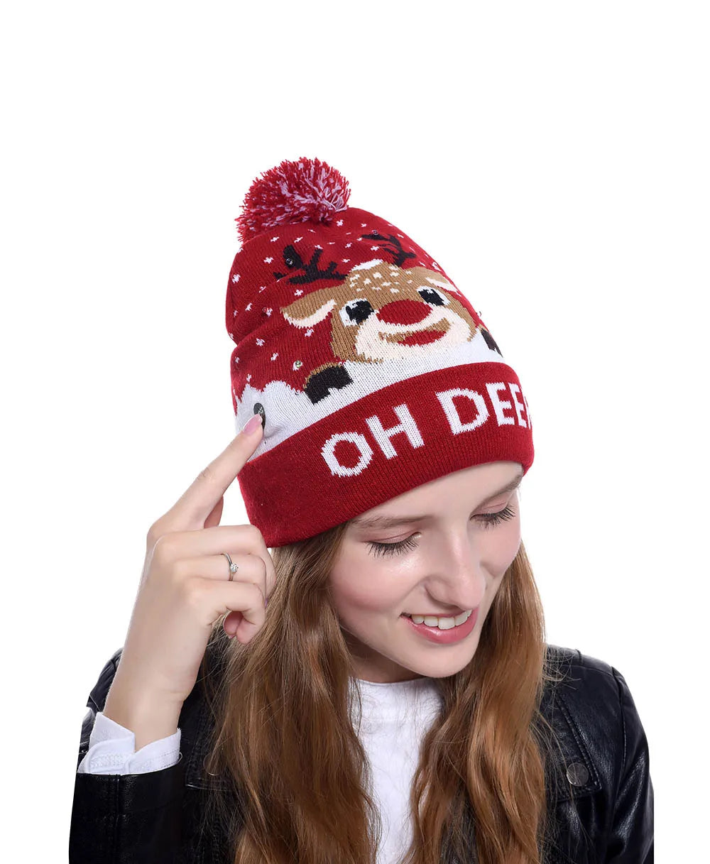 GlowMerry Christmas Beanie