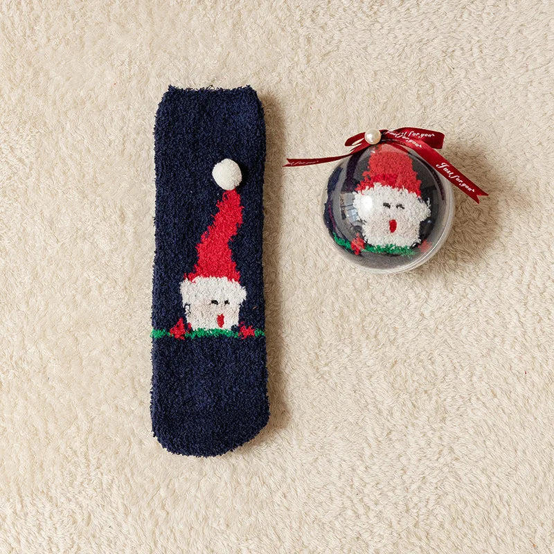 SantaSnuggle™ Plush Ball Socks