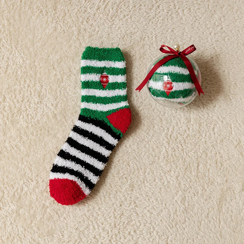 SantaSnuggle™ Plush Ball Socks