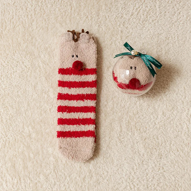 SantaSnuggle™ Plush Ball Socks