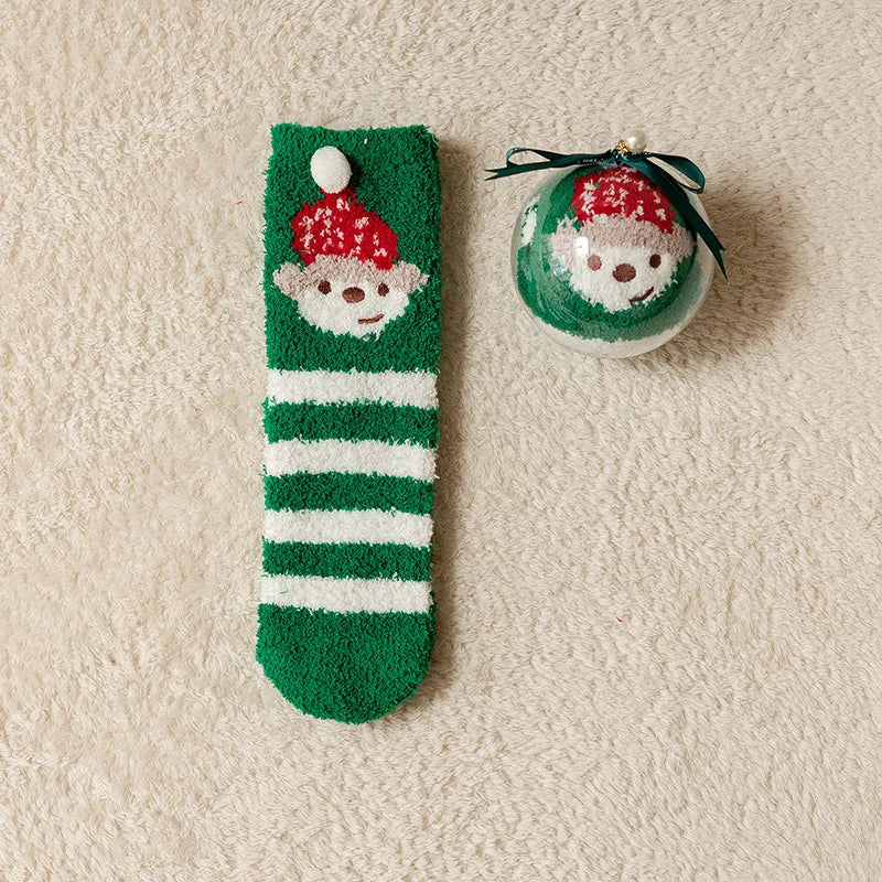 SantaSnuggle™ Plush Ball Socks