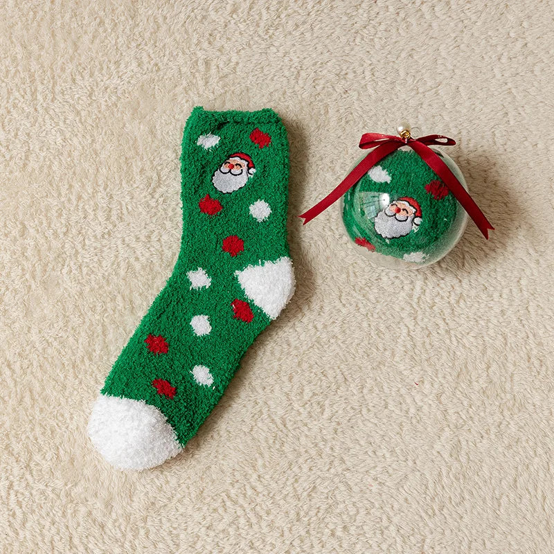 SantaSnuggle™ Plush Ball Socks