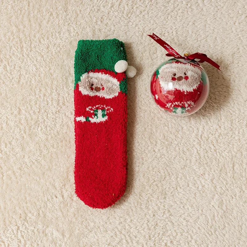 SantaSnuggle™ Plush Ball Socks